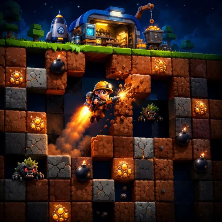 Deep Miner Loop Game