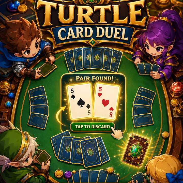 Turtle Card Duel Game