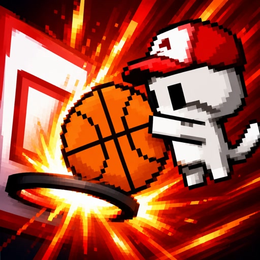 Pixel Cat Dunk Game
