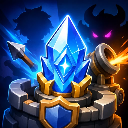 Crystal Merge Defenders Game