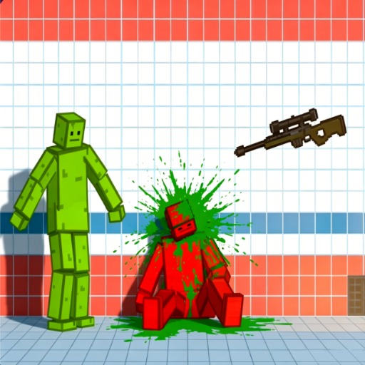 Ragdoll Gun Lab Game