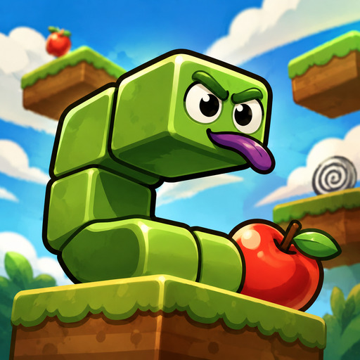 Apple Bridge Worm Game