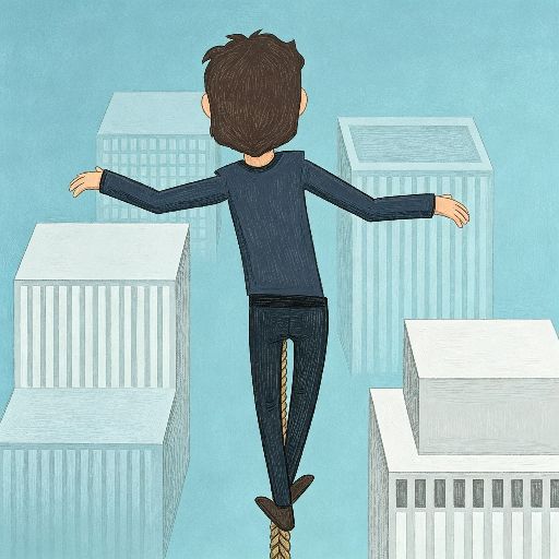 Sky Wire Balance Game