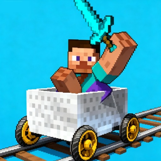 Minecraft Rail Rush Game