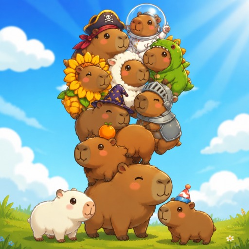 Capybara Stack Game